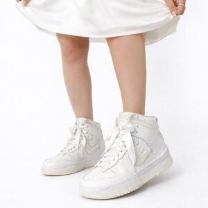 Nike Dunk High Rebel Summit White Sail sneakers BRIDAL 6.5